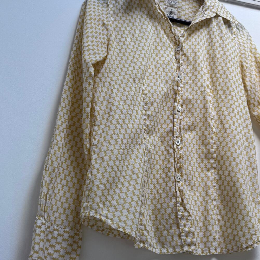 J.Crew Yellow Button down - Small - Picture 2 of 3
